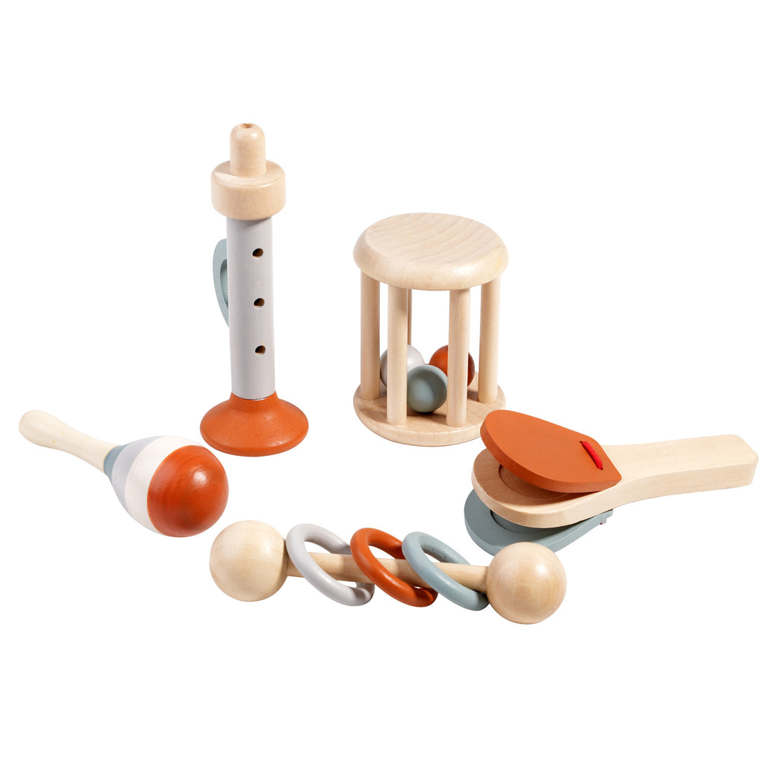 Baby Wooden Rattle Early Education Toys