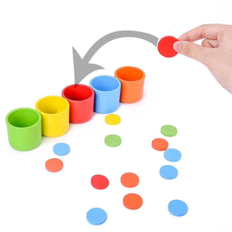Baby Early Education Color Sorting Cup Toys