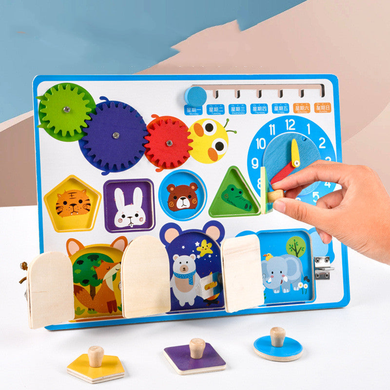 Baby Wooden Science Educational Unlocking Toys