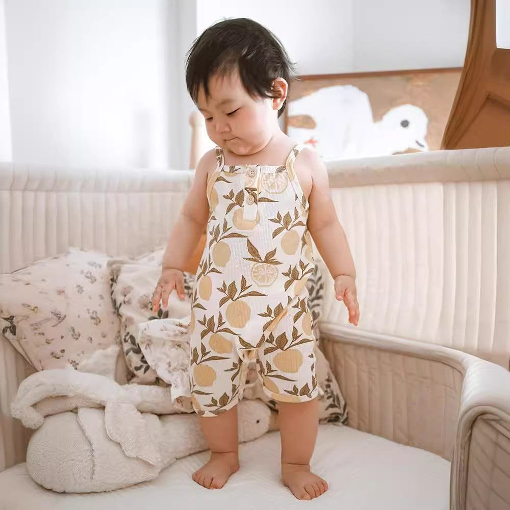 Class A Waffle Baby Jumpsuit Outfit