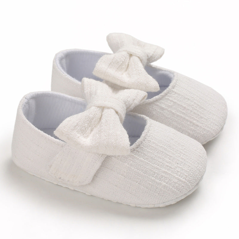 Baby Wool Knitted Bow Shoes