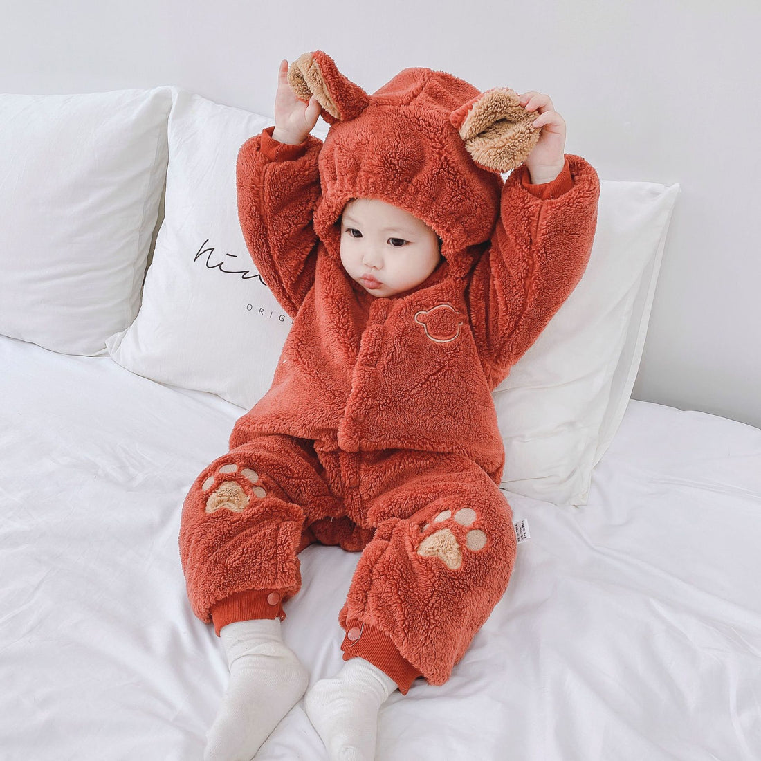 Newborn Baby Quilted Onesie Romper