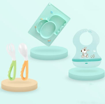 Silicone Suction Cup Baby Feeding Bowl Cartoon Learning Bowl