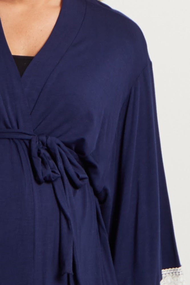 Solid Color Maternity Dress