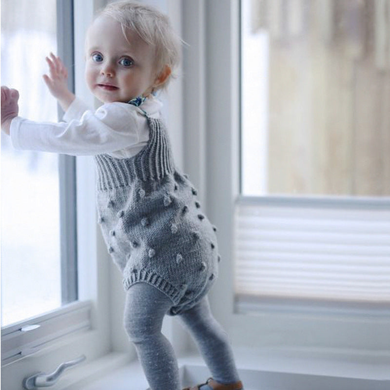 Baby Knitted Sweater Romper