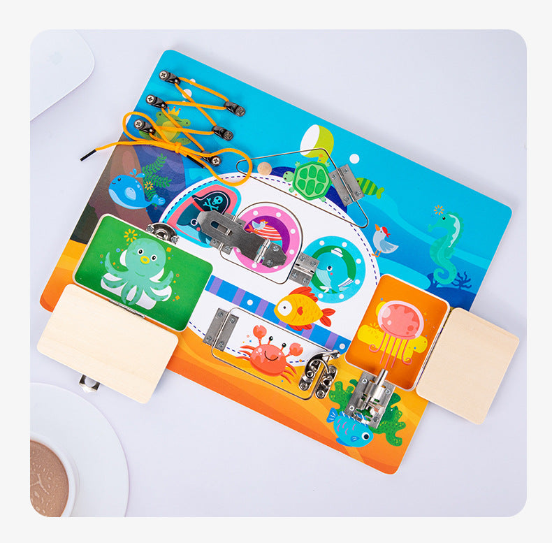 Baby Wooden Science Educational Unlocking Toys