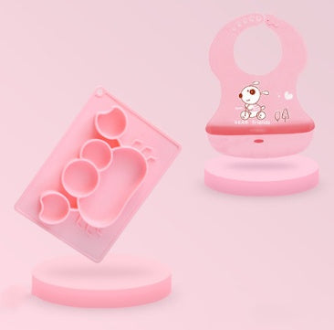Silicone Suction Cup Baby Feeding Bowl Cartoon Learning Bowl