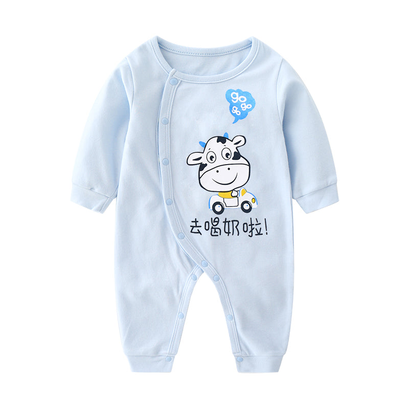 Baby Cotton Long Sleeve One-Piece Romper