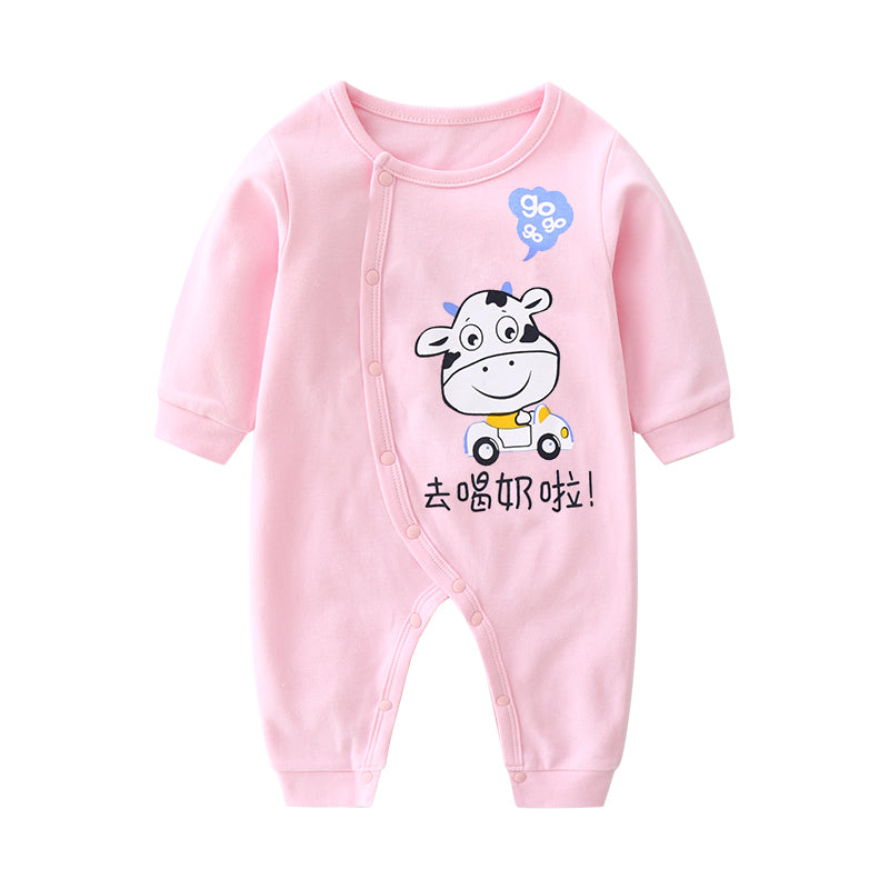Baby Cotton Long Sleeve One-Piece Romper