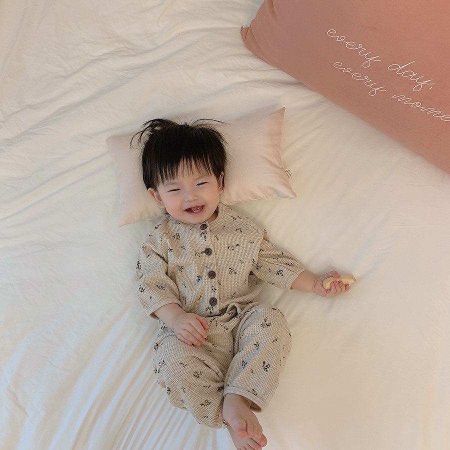 Newborn Baby Short Sleeve Home Romper