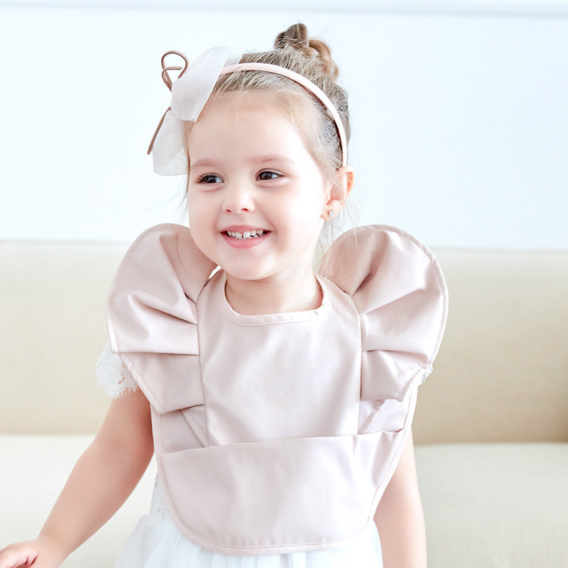 Waterproof Baby Feeding Bib With Pocket