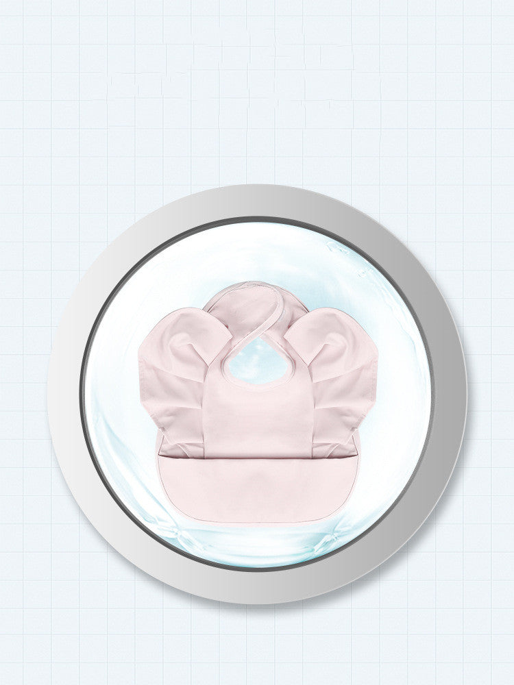 Waterproof Baby Feeding Bib With Pocket