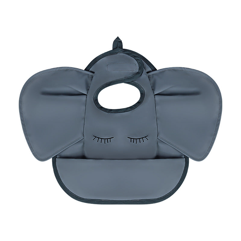 Waterproof Baby Feeding Bib With Pocket