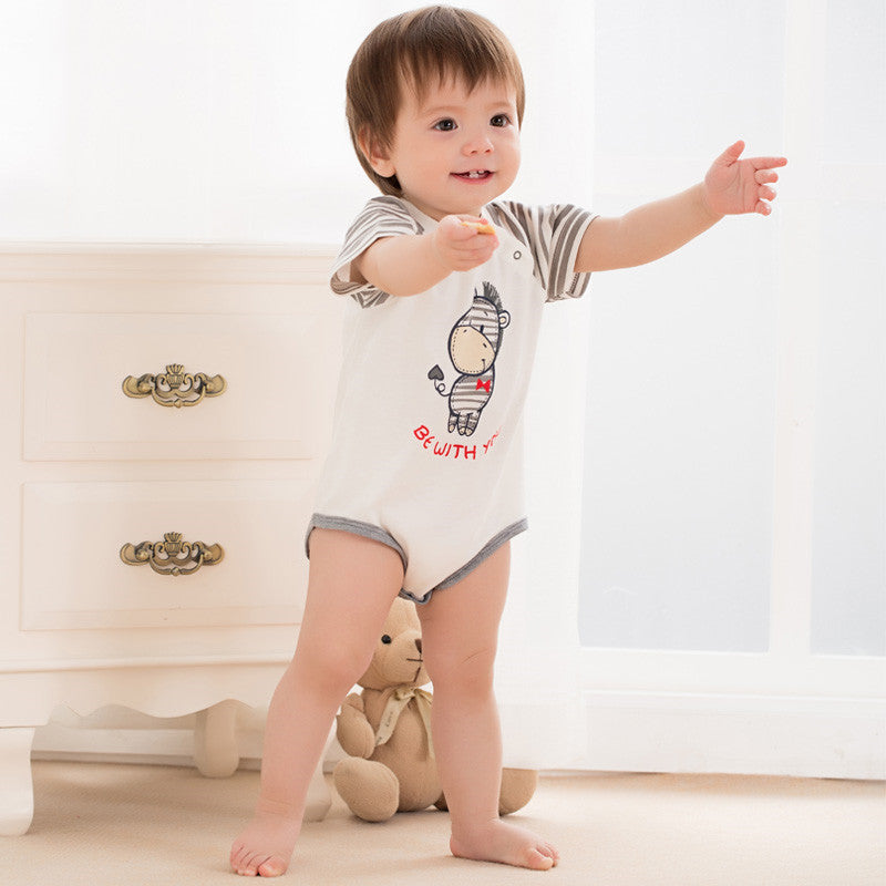 Short Sleeve Baby Romper Summer Newborn Jumpsuit