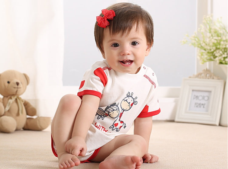 Short Sleeve Baby Romper Summer Newborn Jumpsuit