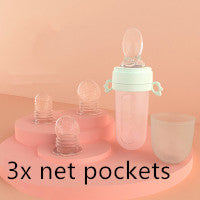 Portable Baby Rice Cereal Feeding Spoon Bottle