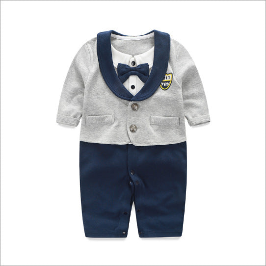 Long Sleeve Baby Jumpsuit Spring Autumn Gentleman Outfit