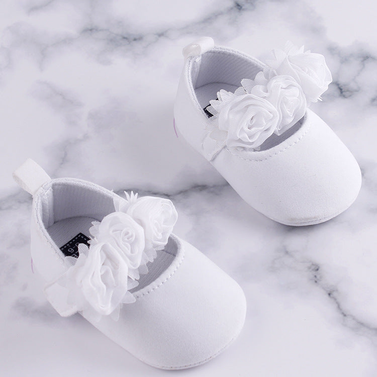 Baby Cotton Soft Sole Floral Shoes