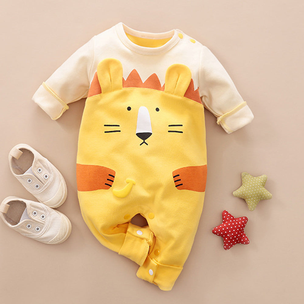 Cotton Cartoon Baby Onesie Crawling Suit Spring Autumn