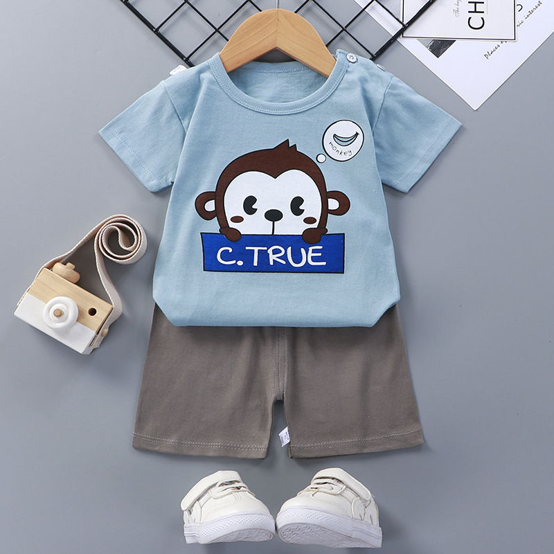 Children’s Cotton Short Sleeve Baby Summer Outfit