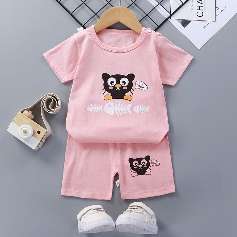 Children’s Cotton Short Sleeve Baby Summer Outfit