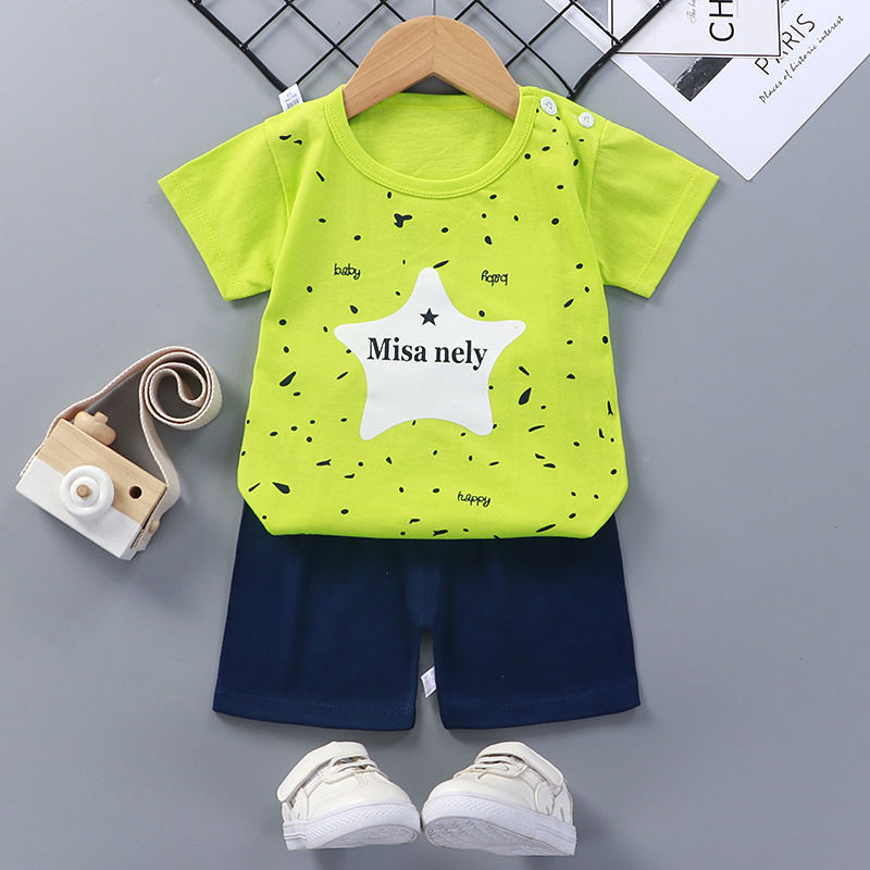 Children’s Cotton Short Sleeve Baby Summer Outfit