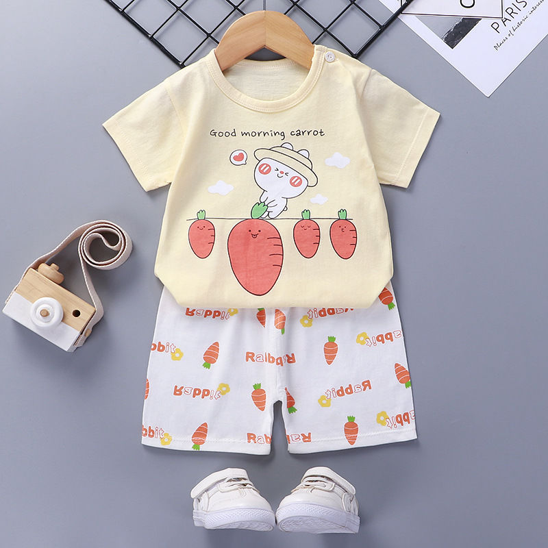 Children’s Cotton Short Sleeve Baby Summer Outfit