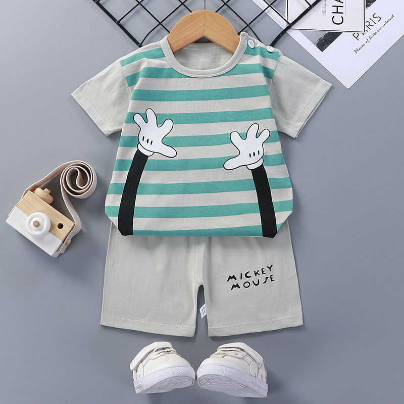 Children’s Cotton Short Sleeve Baby Summer Outfit