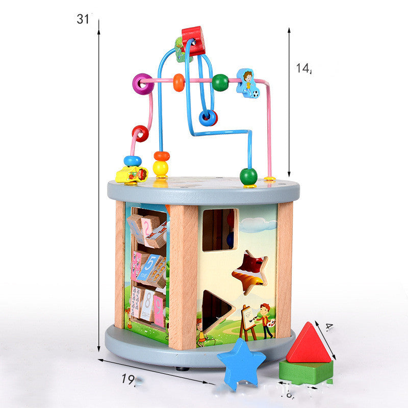Baby Educational Eight-Sided Bead String Jewelry Box Toys