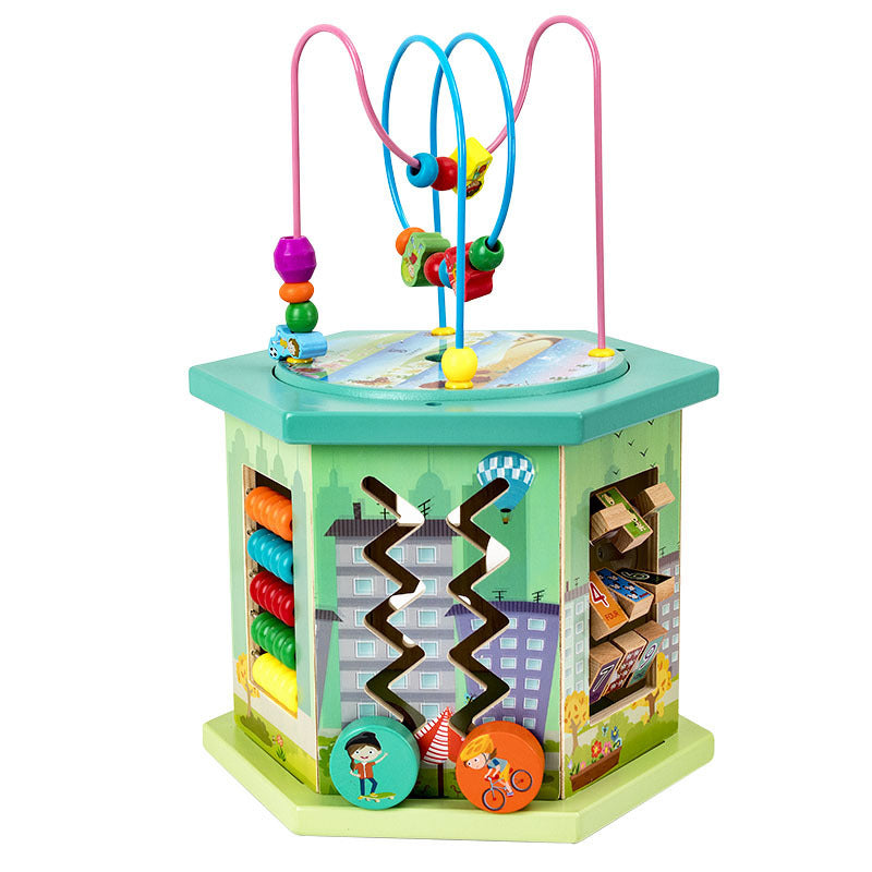 Baby Educational Eight-Sided Bead String Jewelry Box Toys