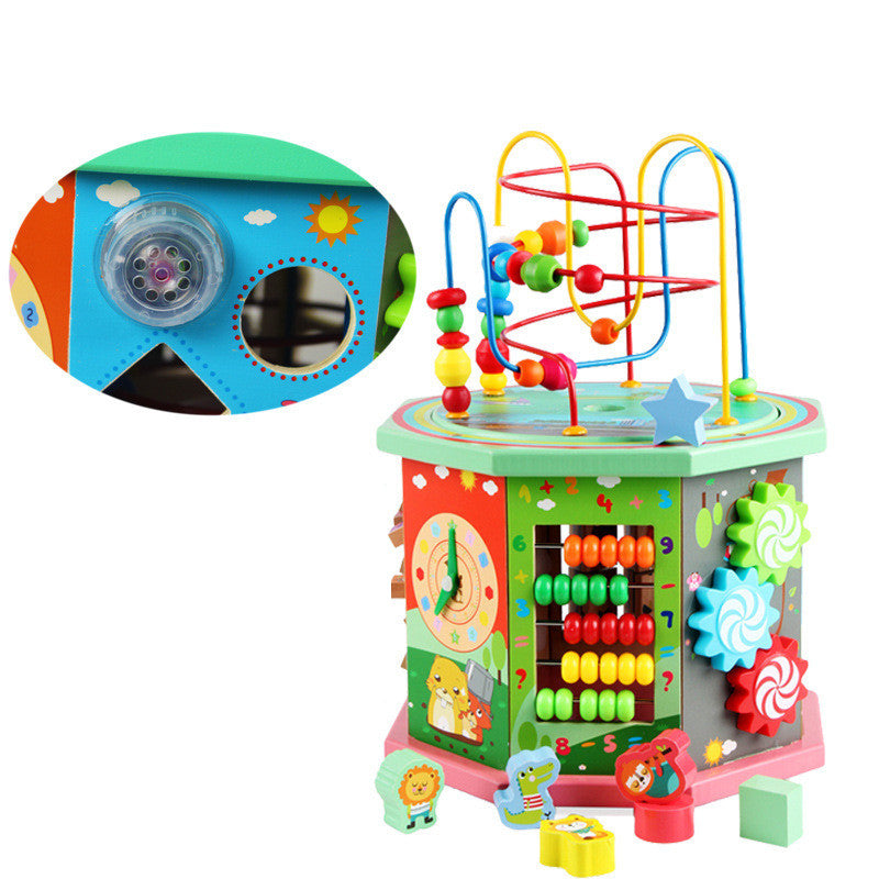 Baby Educational Eight-Sided Bead String Jewelry Box Toys