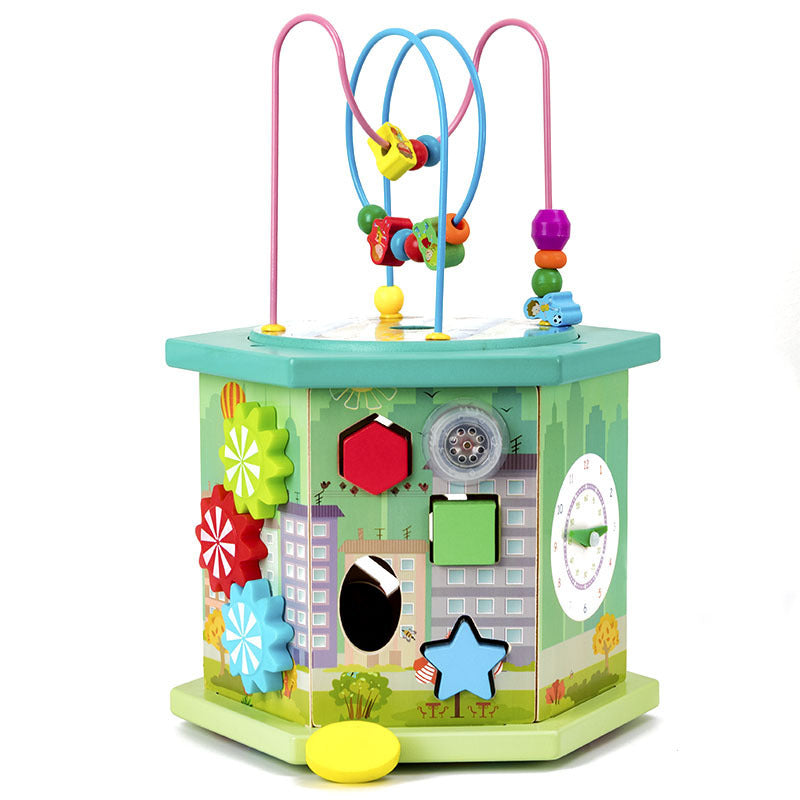 Baby Educational Eight-Sided Bead String Jewelry Box Toys