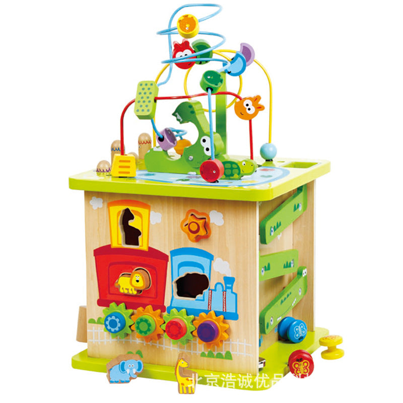 Baby Happy Farm Bead Stringing Educational Toy Box