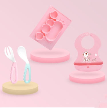 Silicone Suction Cup Baby Feeding Bowl Cartoon Learning Bowl