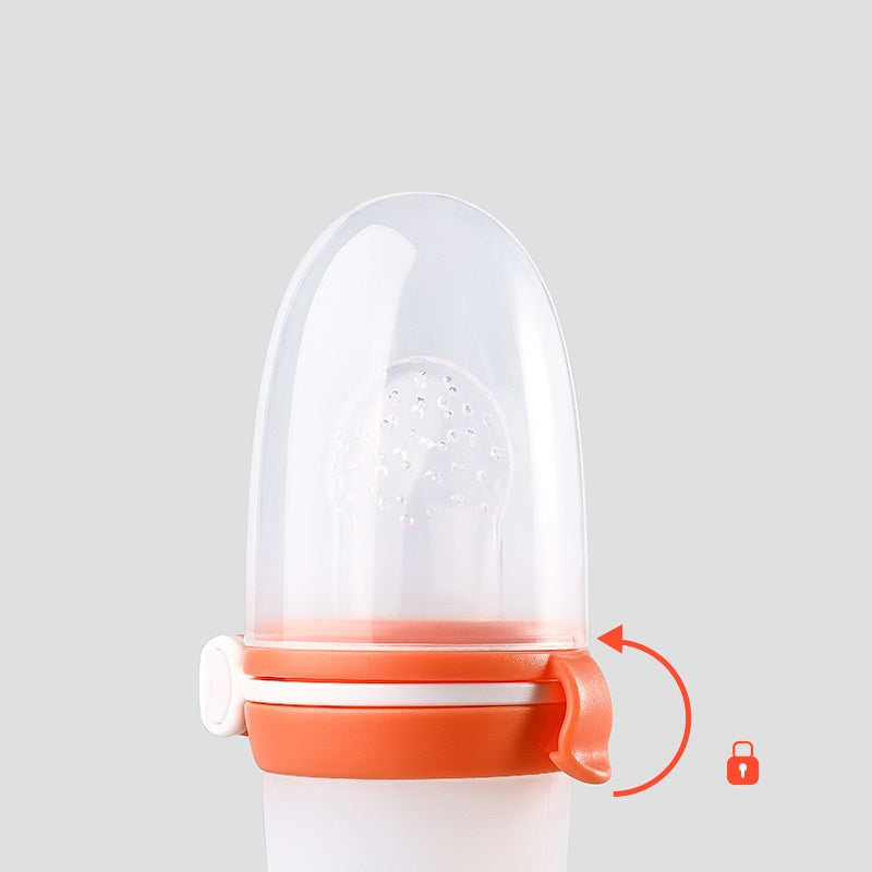 Silicone Baby Squeeze Feeding Bottle Solid Food Tool