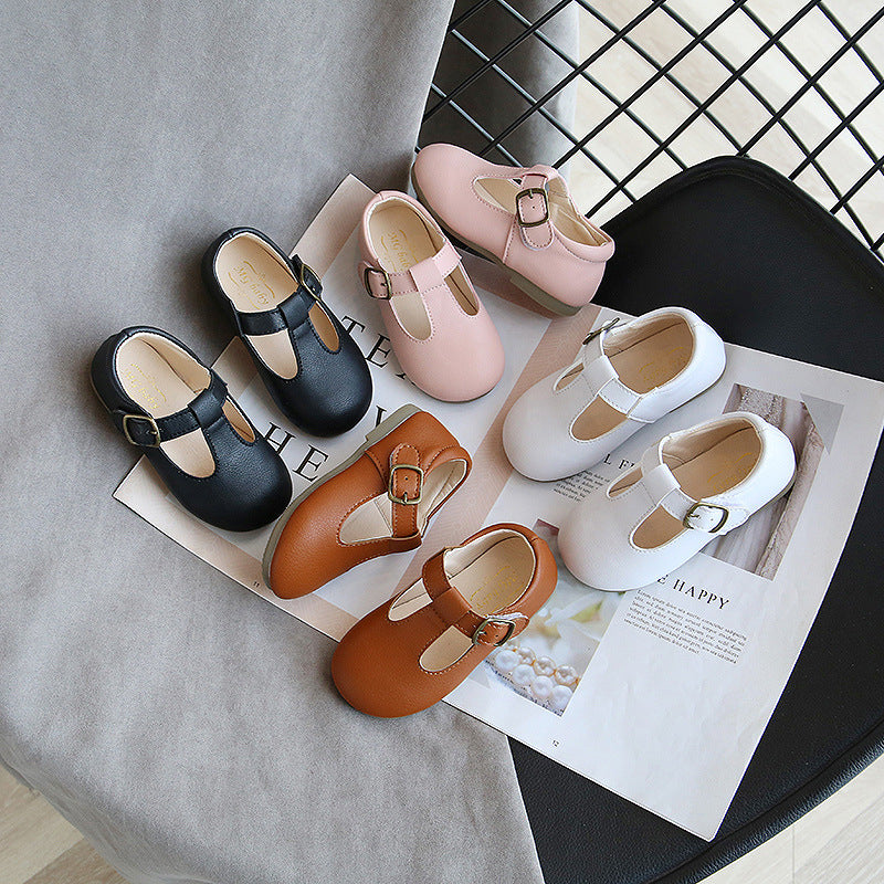 Kids Pea Shoes Versatile Single Baby Shoe