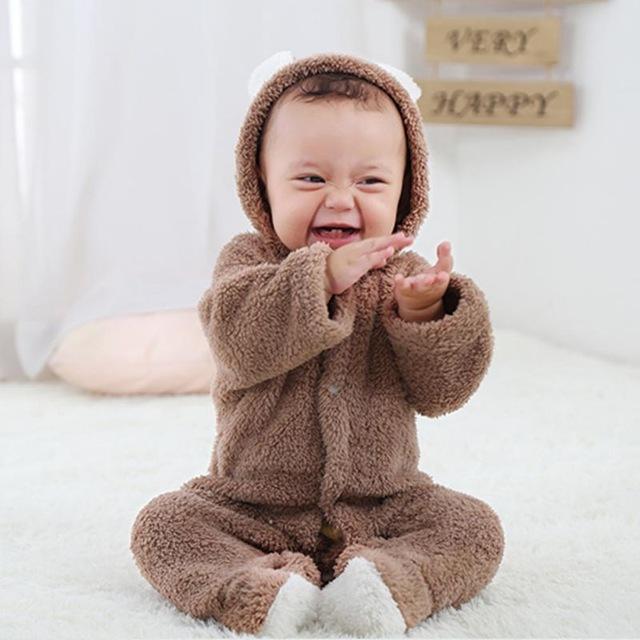 Cute Baby Winter Romper Suit