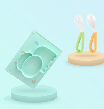 Silicone Suction Cup Baby Feeding Bowl Cartoon Learning Bowl