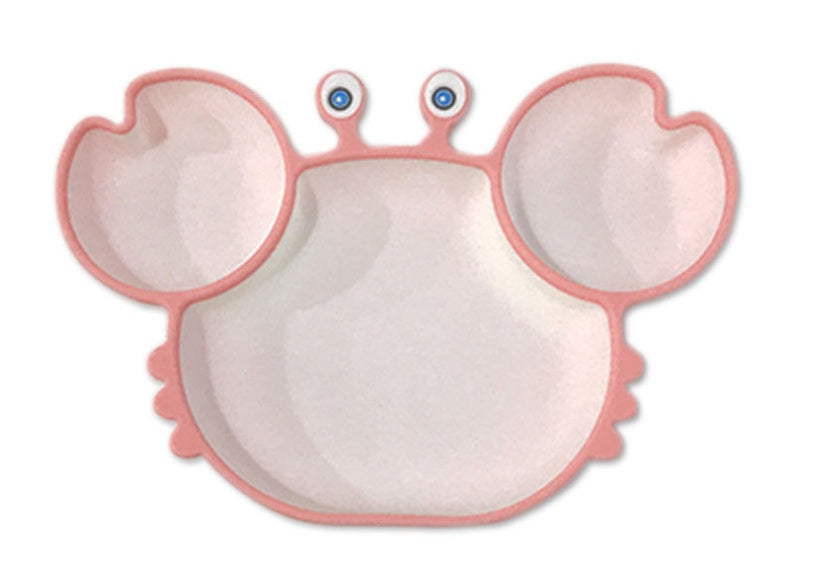 Silicone Non-Slip Baby Feeding Bowl Plate Set