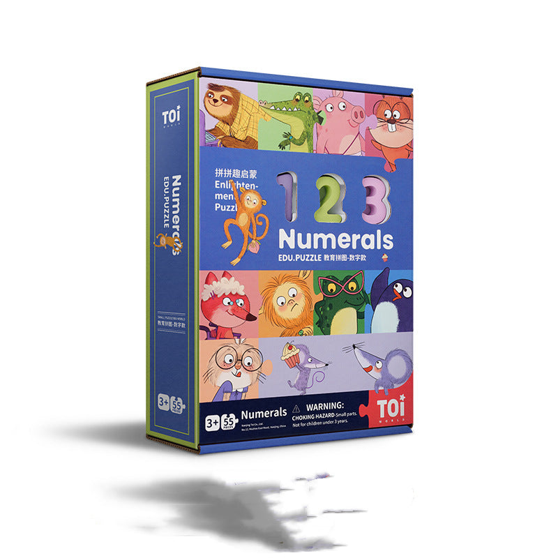 Baby Wooden Letters Numbers Educational Puzzle Toys