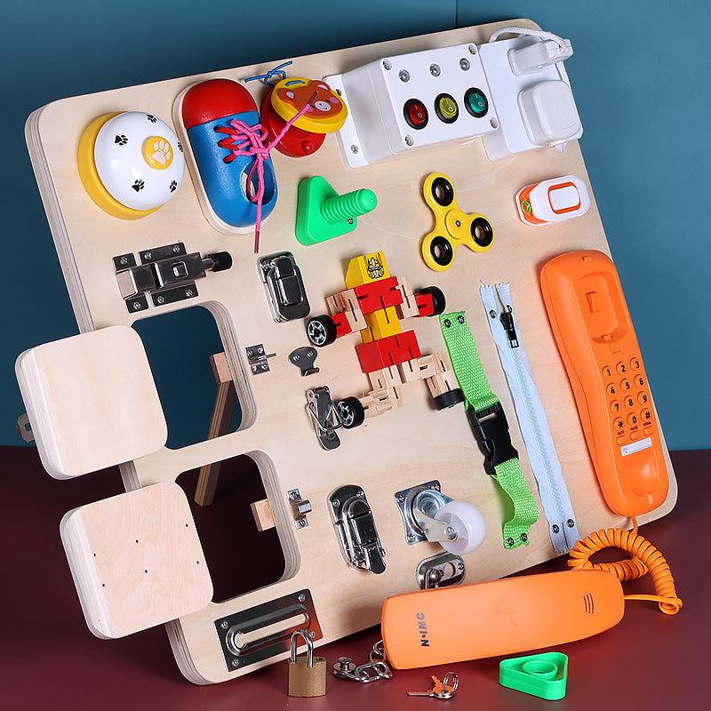 Baby Wooden Science Educational Unlocking Toys