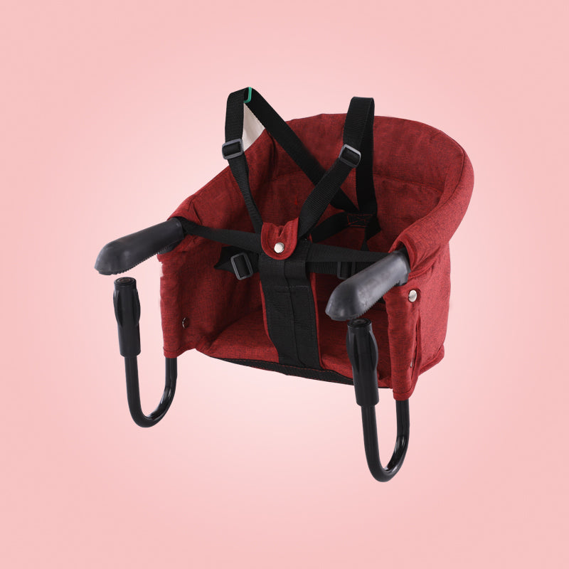 Portable Baby High Chair Seat Cover With Safety Belt