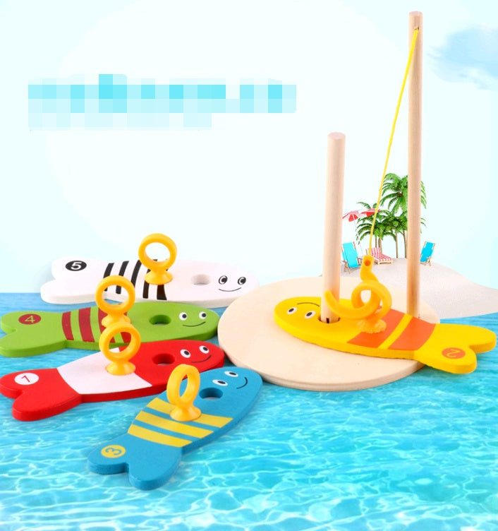 Children's Wooden Fishing Educational Early Learning Toys