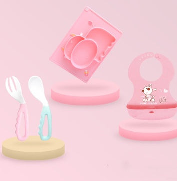 Silicone Suction Cup Baby Feeding Bowl Cartoon Learning Bowl