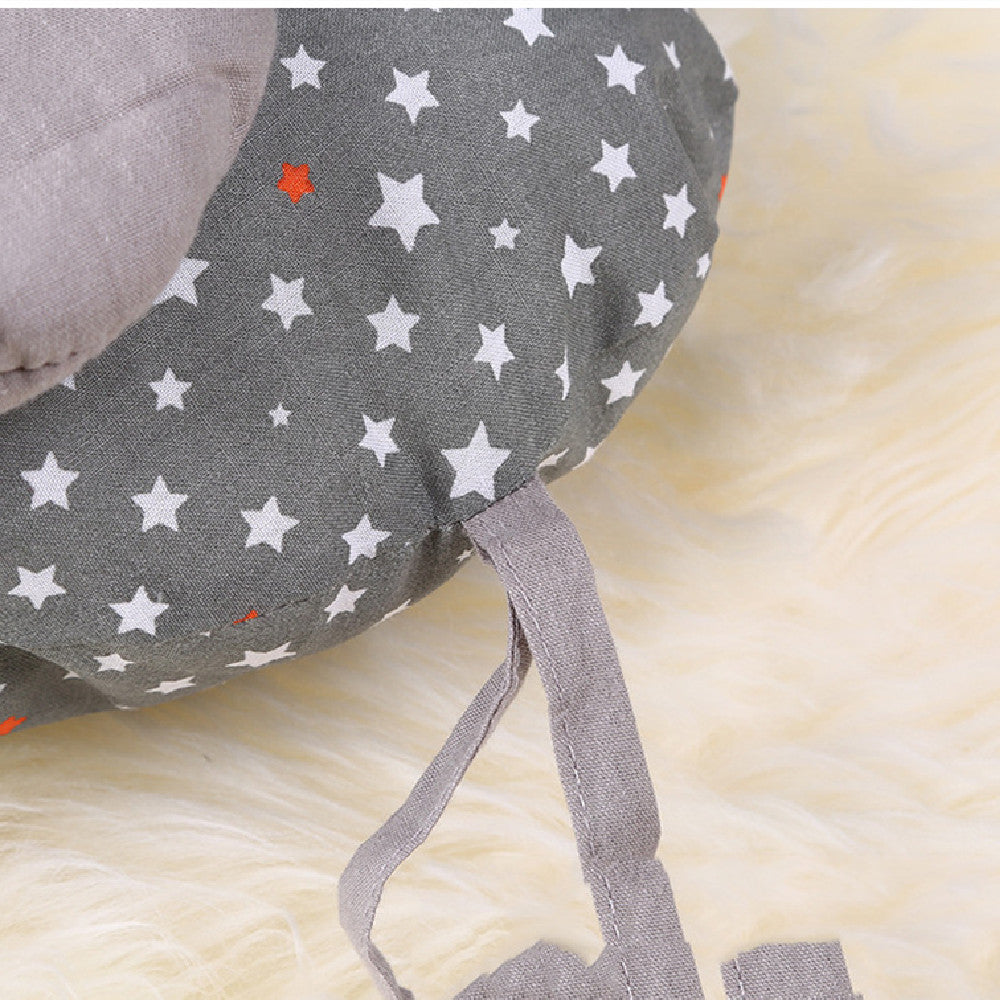 Cotton Embroidered Elephant Baby Crib Set