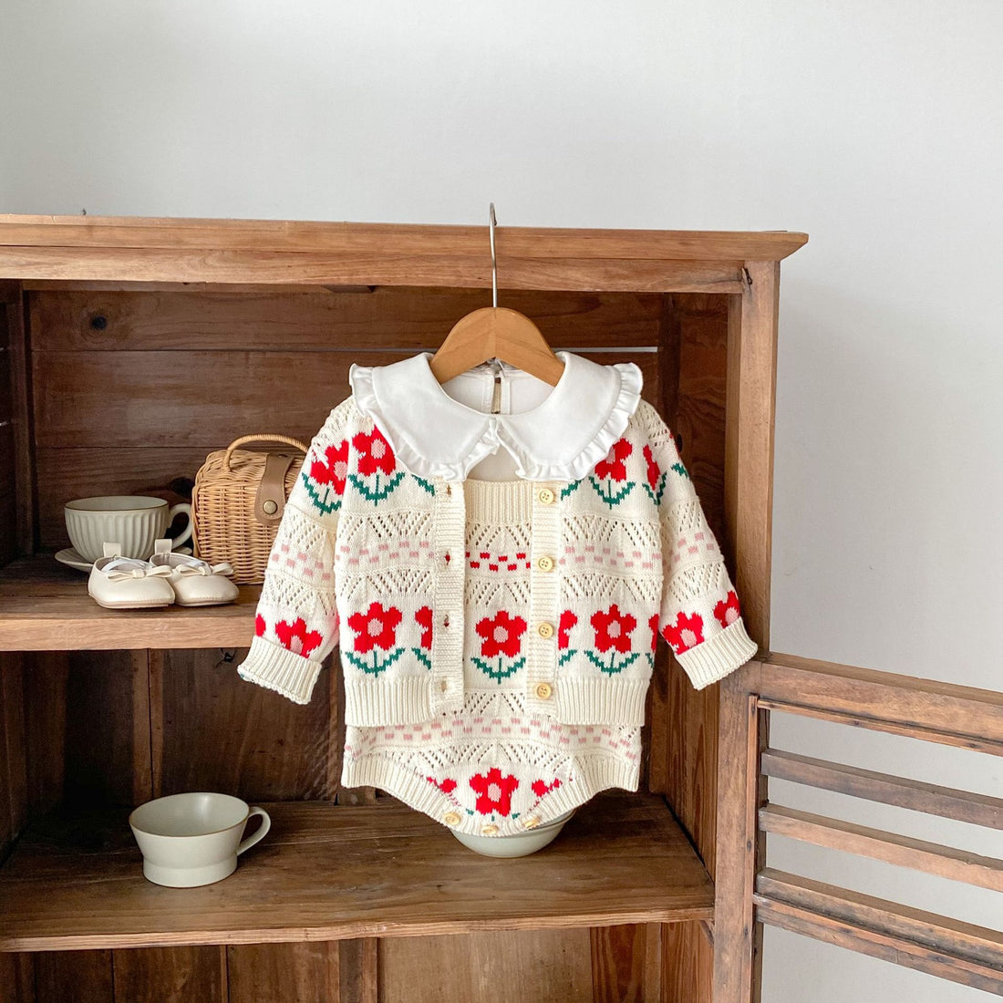 Baby Girl Autumn Cardigan Sweater Outfit
