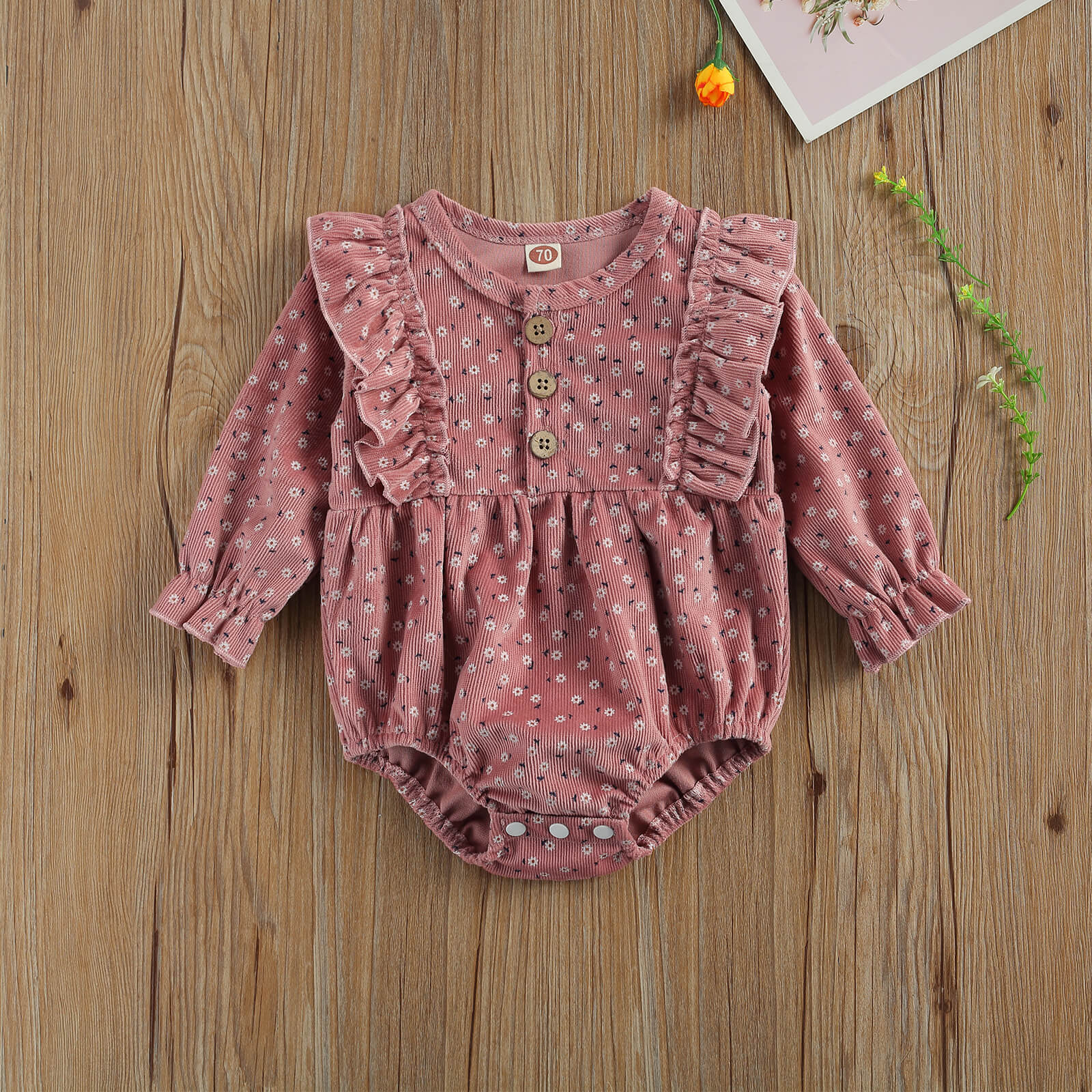 Stylish Solid Color Cute Baby Outfit