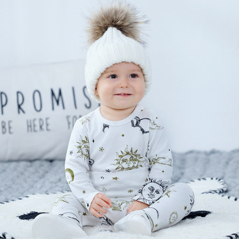 Hooded Baby Crawling Suit