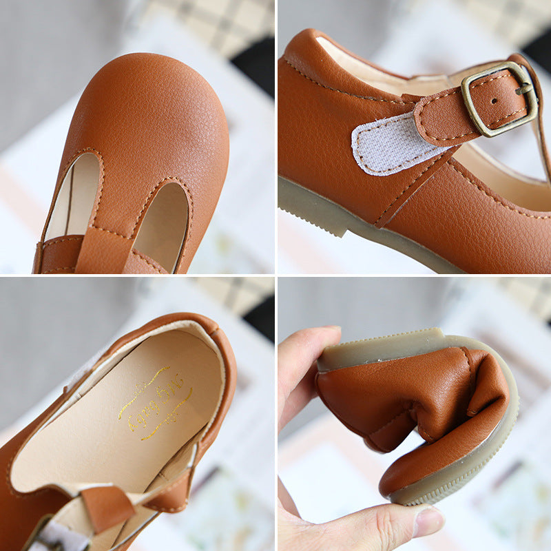 Kids Pea Shoes Versatile Single Baby Shoe