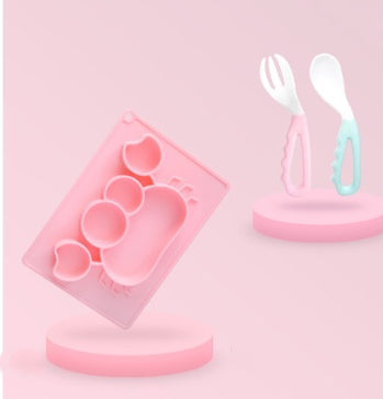 Silicone Suction Cup Baby Feeding Bowl Cartoon Learning Bowl